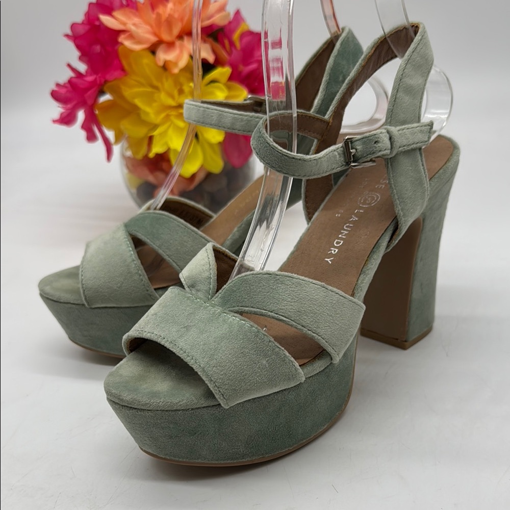 Chinese Laundry Green Platform Shoes Size 6.5 MCH7799B
